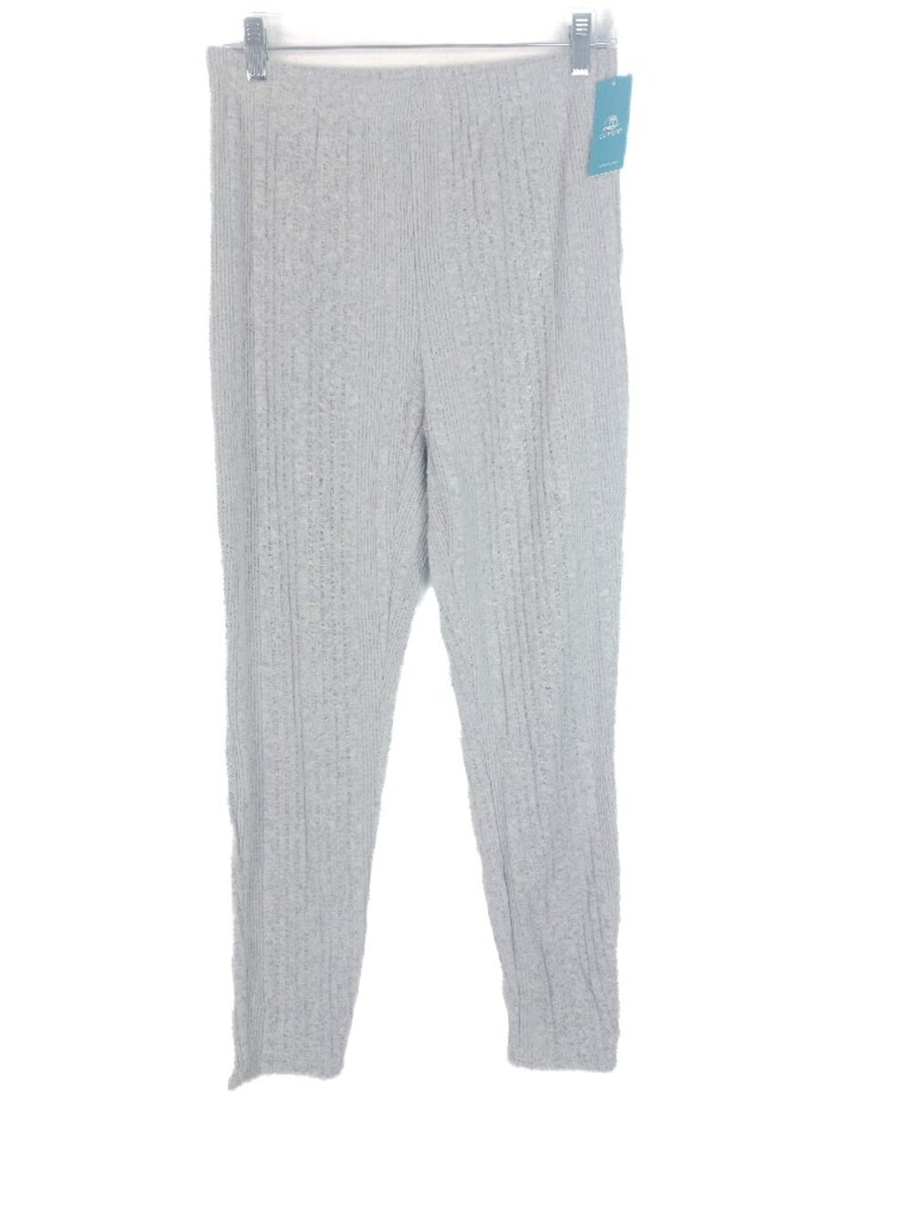 NWT Cupshe Ribbed Pull On Brushed Knit Pants Gray Size XL NEW